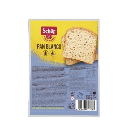 Pan Blanco chlieb biely bezlepkový 250g SCHAR