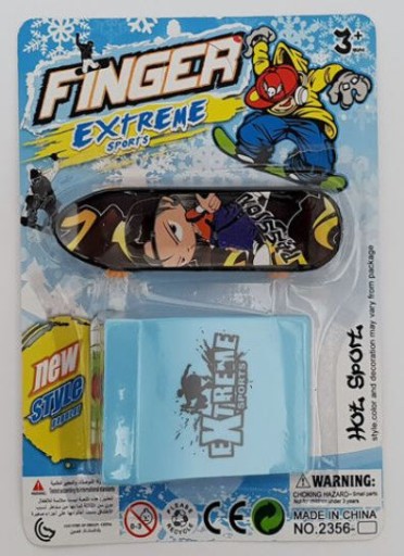 Fingerboard mini Finger skateboard + rampa