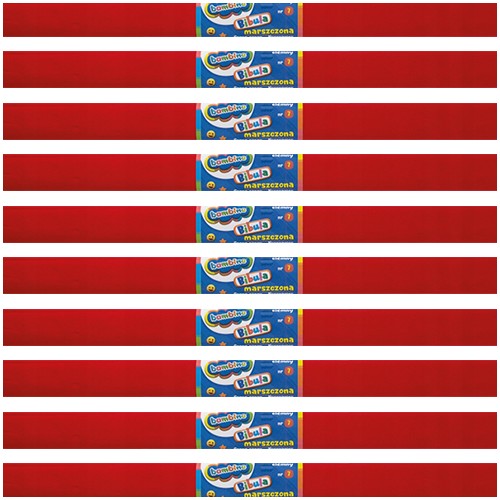 CRIPPLED vreckový papier BAMBINO 50x200cm DEKORATÍVNY ČERVENÝ TMAVÝ 10 kusov