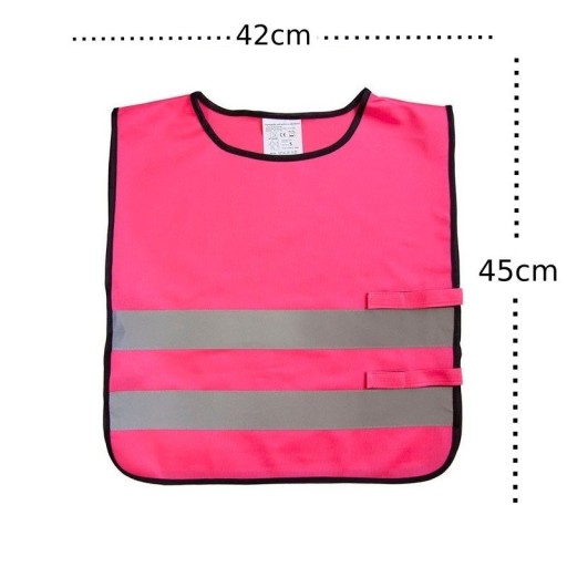 Reflexná vesta pre deti K203 KID | Ružová | ročník XS