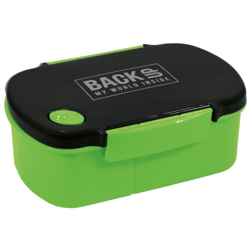 ZÁLOŽNÝ OBEDOVÝ BOX S DVOCH PRIHRÁDKAMI, ZELENÝ