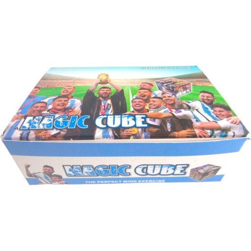 LOGICKÁ KOCKA NA SKLADANIE VZDELÁVACIEHO HÁDANKA 3x3x3 S FUTBALMI