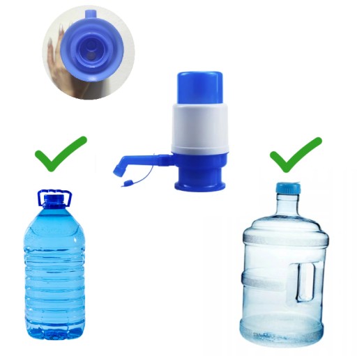 Vodná pumpa 5L/galón + redukcia dávkovača Manulana modro-biela