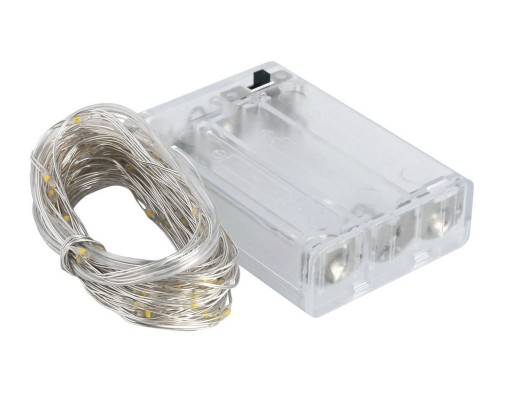 STUDENÉ BIELE SVETLÁ NA VIANOČNÝ STROMČEK 50 LED