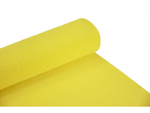 Taliansky krepový papier 575 citrónovo žltý