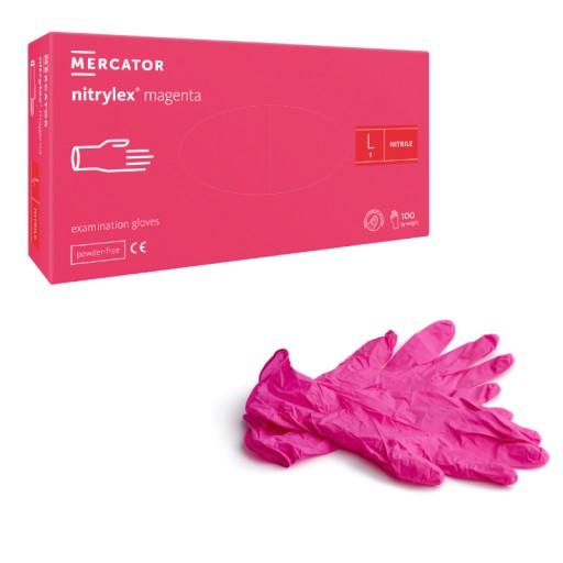MERCATOR NITRYLEX jednorazové rukavice purpurová AQL 1,5 100 ks