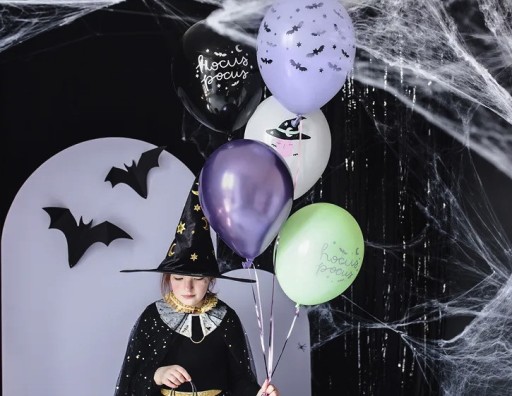 Latexové balóny, čarodejnica Halloween - 30 cm, 6 ks.