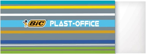 BIC PLAST-KANCELÁRSKA GUMA, ÚČINNÁ A ERGONOMICKÁ, 1 KS