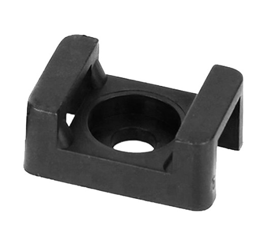 Upevňovací držiak káblovej spony 11x16mm UV 100 ks Čierny