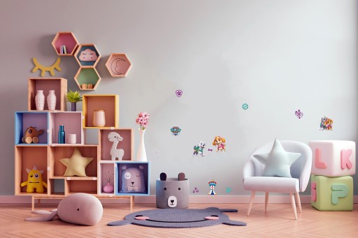 Nástenná dekorácia Paw Patrol, aranžmán - Skye, Everest / FOAM