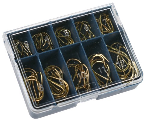 HOOKS Gold Sada 70 háčikov v 10 veľkostiach