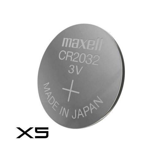 CR2032 3V Maxell gombíková lítiová batéria 5 ks Diaľkové ovládanie hodín Original x5