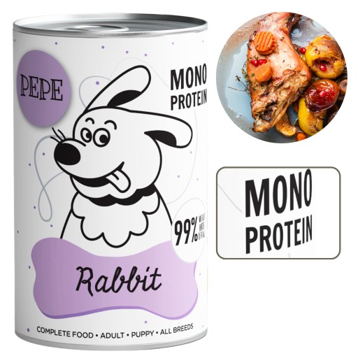 Pet Box PEPE monoproteínové krmivo RABBIT RABBIT 400g