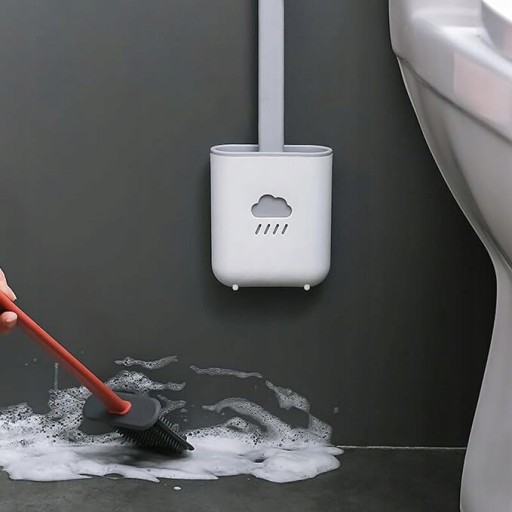 SILIKÓNOVÁ WC KEFA DO KÚPEĽNE WC WC PLOCHÉ ANTIBAKTÉRIUM