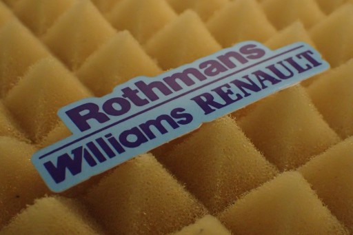NÁLEPKA F1 FORMULA 1 RENAULT WILLIAMS ROTHMANS 7,4 x 2,1 cm