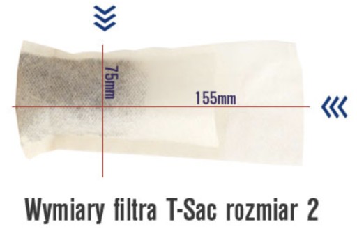 T-SAC 2 Papierové filtre na varenie bylinkového čaju