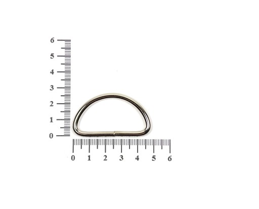 Kovový polkruh D krúžok 4cm 40mm 2 kusy