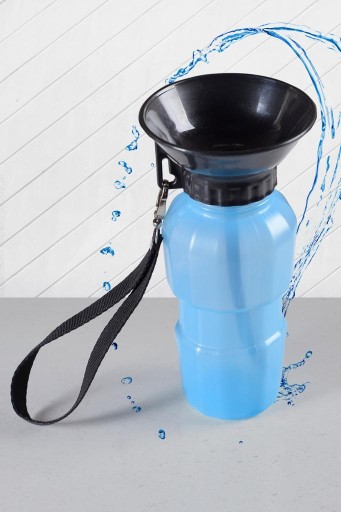 Turistická fľaša pre zvieratá s miskou, 0,5 l
