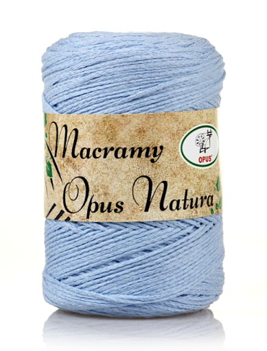 STRING|OPUS|MACRAMA 2MM|MACRAMA|Č.136 MODRÁ