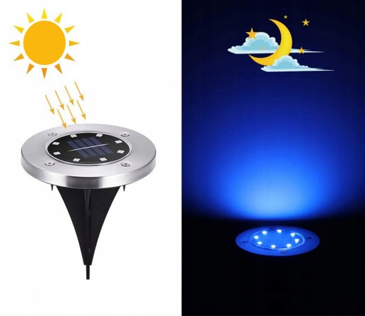 SOLÁRNA ZÁHRADNÁ LAMPA, RGB NÁSTROJNÁ LAMPA, VNÚTORNÁ LED, X 1