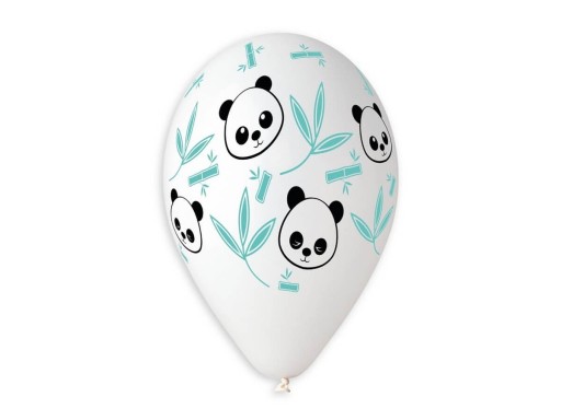 5x PREMIUM taliansky balónik PANDA bambusový medvedík 33 cm