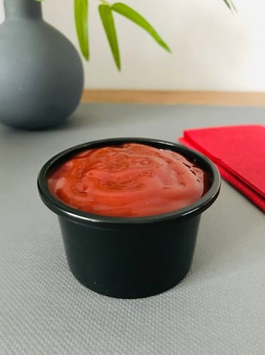 Nádoby na omáčku, čierne, opakovane použiteľné nádoby na omáčku, dip, jedlo, 80 ml