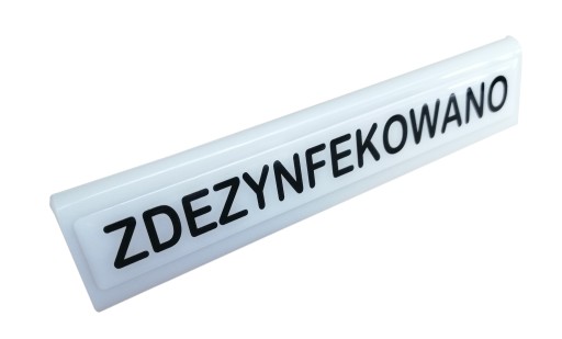 DEZINFEKOVANÉ cedule, tabuľky a stolové tabule