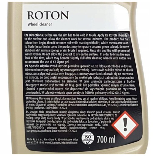 K2 ROTON BLOOD RIM čistiaci a umývací prostriedok
