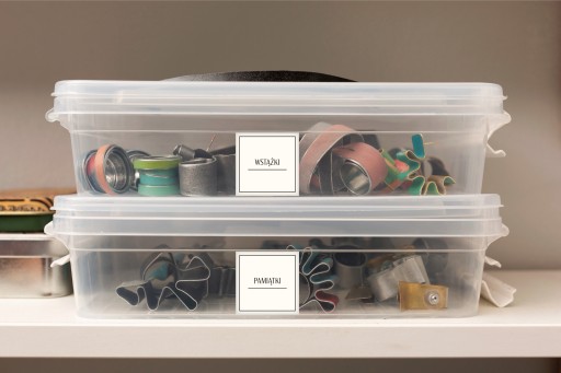 domácnosť - organizačné nálepky