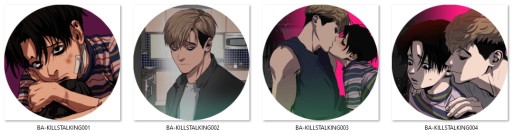 Anime Killing Stalking Pins VEĽKÝ VÝBER