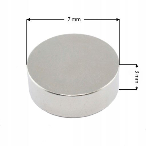 VALEC NEODYMOVÝ MAGNET 7x3 N38 SADA 20 KS