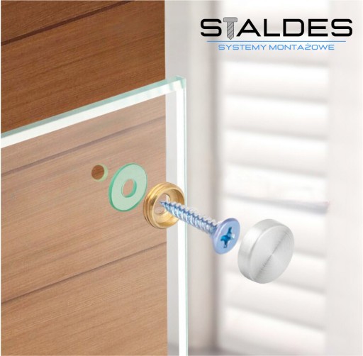 Upevňovacie sklenené plakety Držiak INOX 25