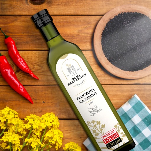 Za studena lisovaný repkový olej 250 ml s čili