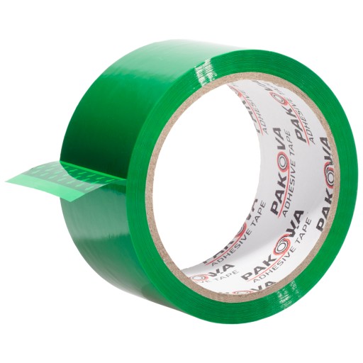 GREEN Packing Tape 48/50y PAKOVA Colored Tape