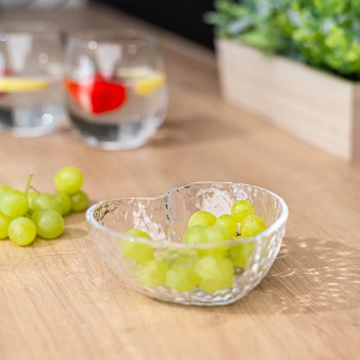 Sklenená miska na šalát srdcová miska Altom Design 11,8 cm 220 ml