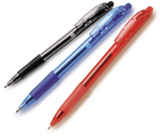 Pentel BK417 čierne výsuvné guľôčkové pero x 10 kusov