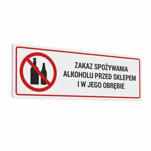 Nálepka – Zákaz pitia pred obchodom 10x30