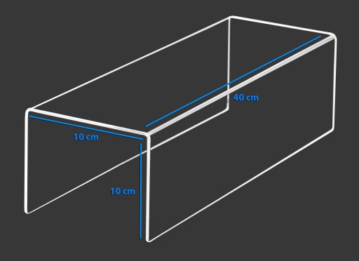 STOJAN STOJAN DISPLEJ PLEXI STEP 40/10 cm