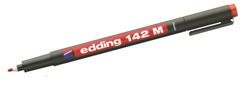 Fóliové pero EDDING 142M, červené