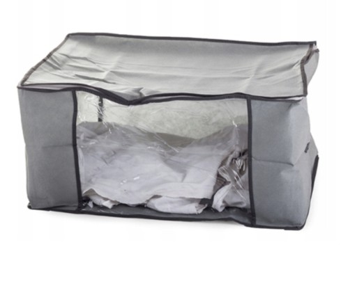 Priestranný box, veľký organizér na uloženie posteľnej bielizne, 60x45x30