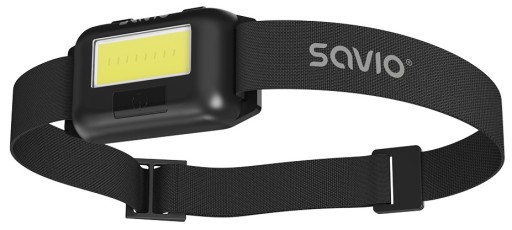Batériová LED čelovka na elastickom remienku SAVIO FL-01