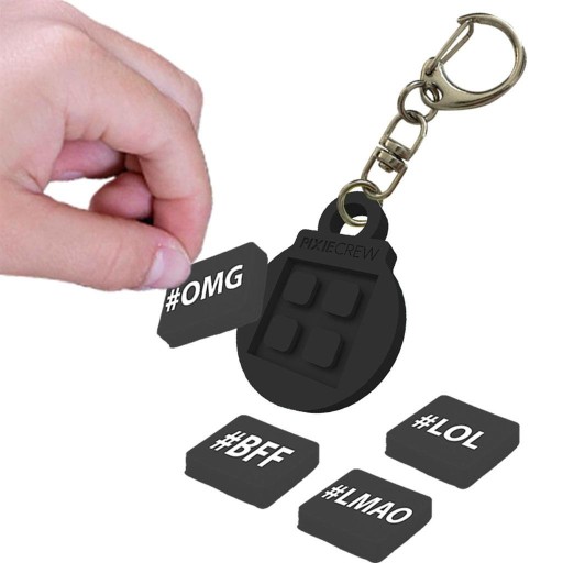 PIXI KEYRING BLACK STNUX PRÍvesok