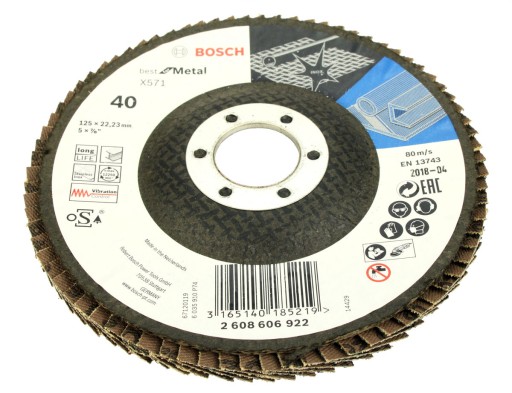 BOSCH KOTOUČ KLAPKA 125mm GR.40 NA KOV
