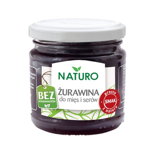 Brusnice k mäsu a syru 220 g Naturo