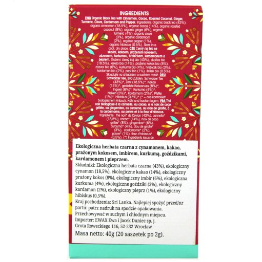 Čierny čaj Vianoce na Cejlóne - English Tea Shop - 20 ks.