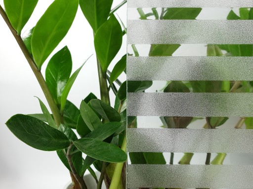 Statická fólia na okná Krištáľové prúžky Dekorácia na okná 45x50cm DIY