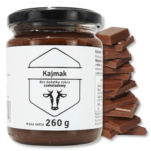 Kajmak SUGAR FREE Chocolate Fudge Mass ČOKOLÁDOVÁ príchuť 260g Polder téglik