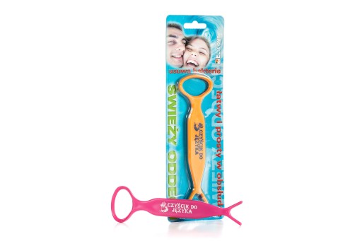 TONGUE CLEANER s držiakom na zubnú niť