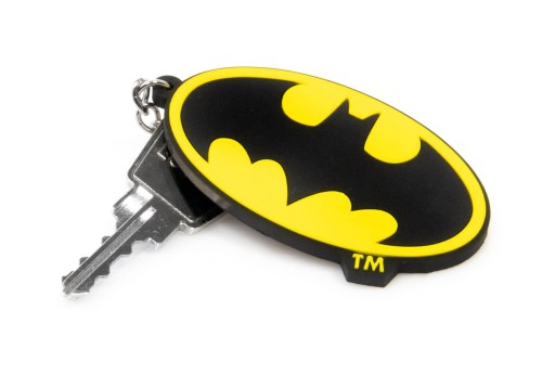 Gumová kľúčenka s logom DC Batman
