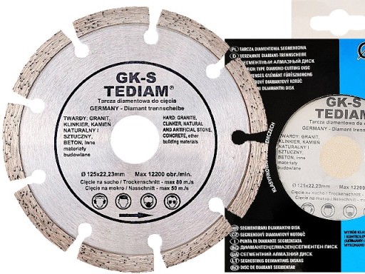 DIAMANTOVÝ KOTÚČ NA REZANIE BETÓNU ŽULA 125 GK-S